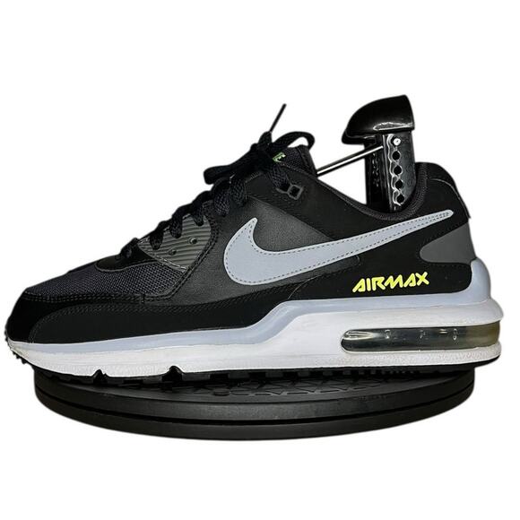 Boy Nike Air Max Wright GS CN9582-001 Leather Athletic Sneaker Shoes SZ 6Y Black - Picture 1 of 6